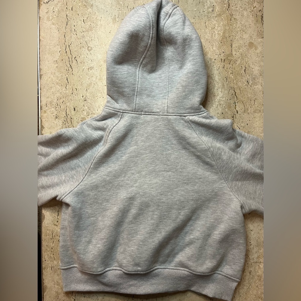 Automet Cropped Full Zip Gray Hoodie Size Medium - Picture 5 of 7
